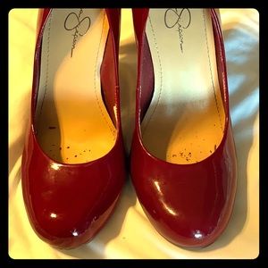 Jessica Simpson Burgundy Heels